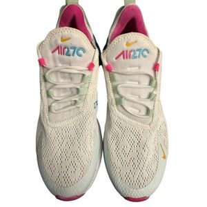 Nike Wmns Air Max 270 "Pastel" in white,university gold, laser fuchsia teal tint